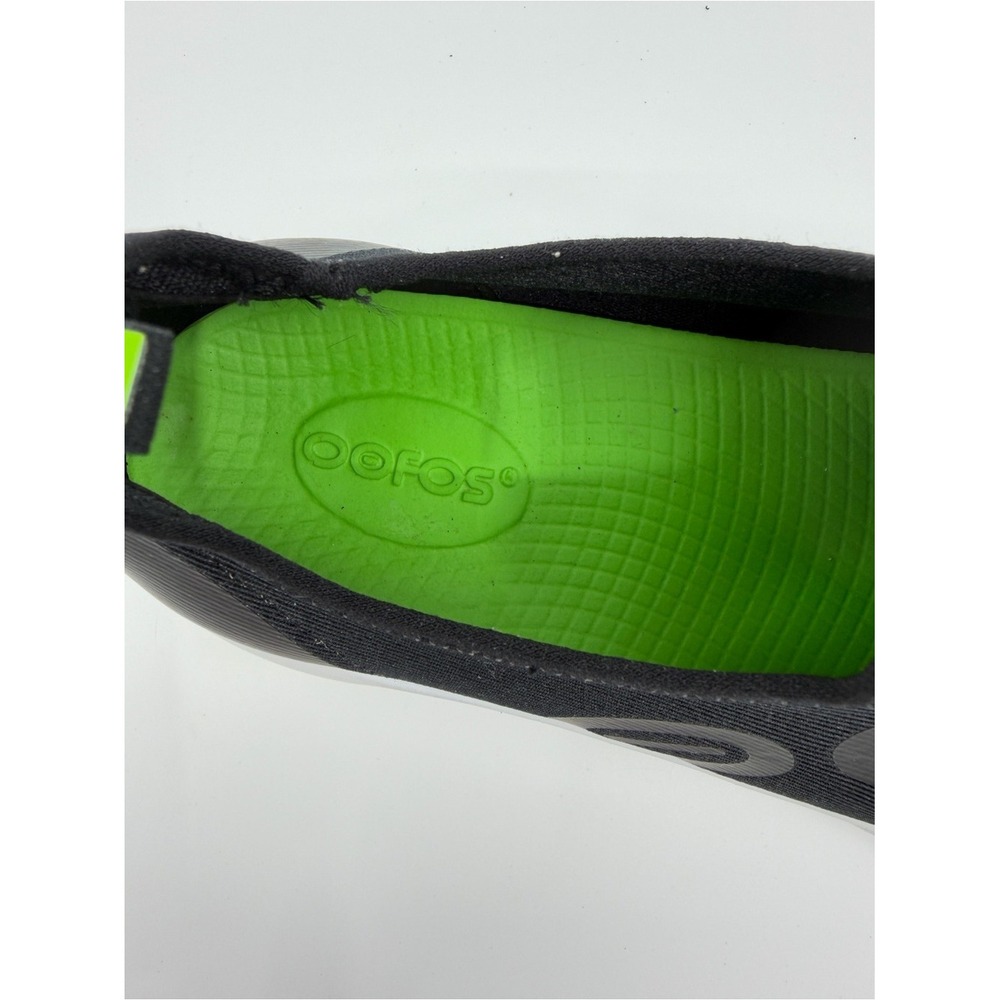 OOFOS OOmg Low Shoe Women Size 10 Black Recovery Slip On Sneaker - Picture 10 of 11